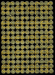 Dresdner Ornamente Margeritten, 1-seitig gold (1118)