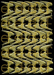 Dresdner Ornamente 5 x 6 Paare Engelsflügel, 2-seitig gold (1136)