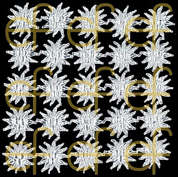 Dresdner Ornamente Edelweiß, 1-seitig silber (1175-5)