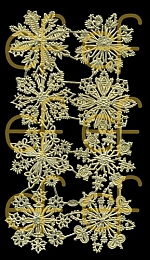 Dresdner Ornamente Rosetten, 2-seitig gold (1200)