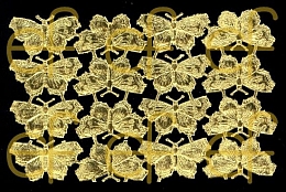 Dresdner Ornamente Schmetterlinge, 1-seitig gold (1406)