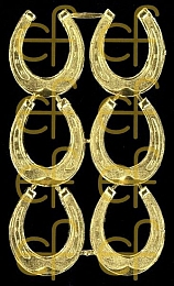 Dresdner Ornamente Hufeisen, 1-seitig gold (1442)