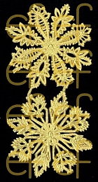 Dresdner Ornamente Rosetten (groß), 2-seitig gold (1469)