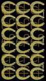 Dresdner Ornamente Hufeisen, 1-seitig gold (1115)