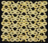 Dresdner Ornamente Schleifen, 1-seitig gold (1140)
