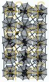 Dresdner Ornamente Spinne mit Netz, 2-seitig schwarz (1159)