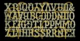 Dresdner Ornamente Buchstaben A-Z, 1-seitig gold (1171)