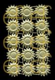 Dresdner Ornamente Margeritten, 1-seitig gold (1176)