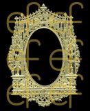 Dresdner Ornamente Rahmen, 1-seitig gold (1180)