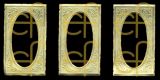 Dresdner Ornamente 3 kleine Rahmen, 1-seitig gold (1187)