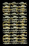 Dresdner Ornamente Fische, 2-seitig gold (1204)