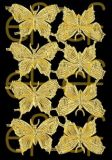 Dresdner Ornamente Schmetterlinge, 2-seitig gold (1408)