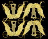 Dresdner Ornamente Flügel, 2-seitig gold (1411)