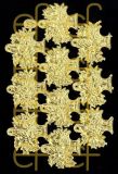 Dresdner Ornamente Blumenkorb, 1-seitig gold (1423)