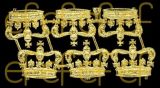 Dresdner Ornamente Kronen, 1-seitig gold (1428)