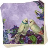 Servietten - Nostalgische Veilchen