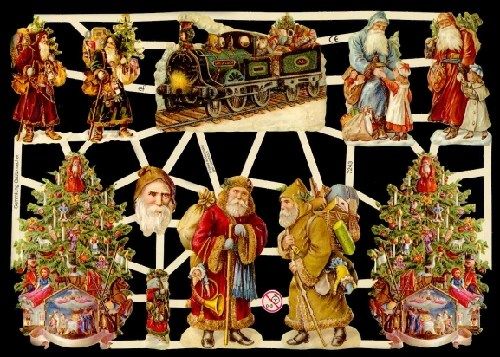 Glanzbilder EF 7255 Für Weihnachten: Weihnachtsmann & Poesiebilder Zum Scrapbooking & Deko – Festlich & Kreativ!