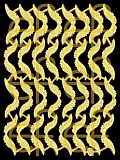 Dresdner Ornamente Engelsflügel, 2-seitig gold (1101)
