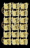 Dresdner Ornamente Glocken, 2-seitig gold (1104)