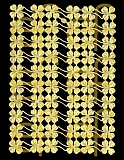 Dresdner Ornamente Kleeblatt, 1-seitig gold (1109)