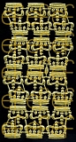 Dresdner Ornamente Kronen, 1-seitig gold (1112)