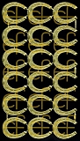 Dresdner Ornamente Hufeisen, 1-seitig gold (1115)