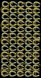 Dresdner Ornamente Hufeisen, 2-seitig gold (1116)