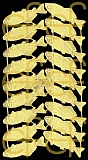 Dresdner Ornamente Fische (groß), 2-seitig gold (1120)