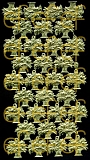 Dresdner Ornamente Blumenkorb, 1-seitig gold (1123)