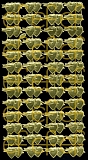 Dresdner Ornamente Doppelherzen, 1-seitig gold (1127)