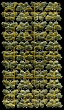 Dresdner Ornamente Schmetterlinge, 1-seitig gold (1132)