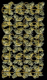 Dresdner Ornamente Schmetterlinge, 2-seitig gold (1134)