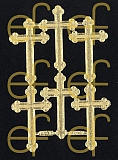 Dresdner Ornamente Kreuze, 1-seitig gold (1145)