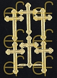 Dresdner Ornamente Kreuze, 1-seitig gold (1145)