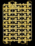 Dresdner Ornamente Kreuze (klein), 1-seitig gold (1146)