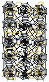 Dresdner Ornamente Spinne mit Netz, 2-seitig schwarz (1159)