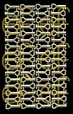 Dresdner Ornamente Schlüssel, 2-seitig gold (1177)
