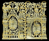 Dresdner Ornamente Altäre, 1-seitig gold (1178)