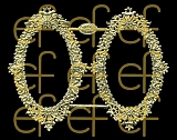 Dresdner Ornamente Rahmen, 1-seitig gold (1188)