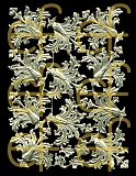 Dresdner Ornamente Zierecken, 1-seitig gold (1194)