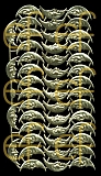 Dresdner Ornamente Halbmonde, 1-seitig gold (1197)