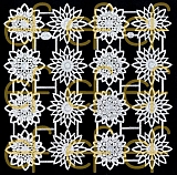 Dresdner Ornamente Rosetten, 2-seitig silber (1199-5)