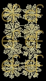 Dresdner Ornamente Rosetten, 2-seitig gold (1200)