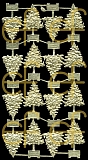Dresdner Ornamente Weihnachtsbaum, 2-seitig gold (1208)