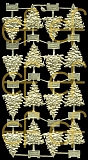 Dresdner Ornamente Weihnachtsbaum, 2-seitig gold (1208)