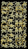 Dresdner Ornamente musizierende Engel, 1-seitig gold (1210)