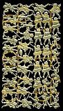 Dresdner Ornamente musizierende Engel, 1-seitig gold (1210)