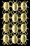 Dresdner Ornamente Marienkäfer, 2-seitig gold (1212)