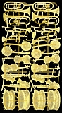 Dresdner Ornamente Instrumente, 1-seitig gold (1213)