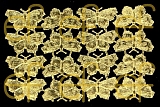 Dresdner Ornamente Schmetterlinge, 1-seitig gold (1406)